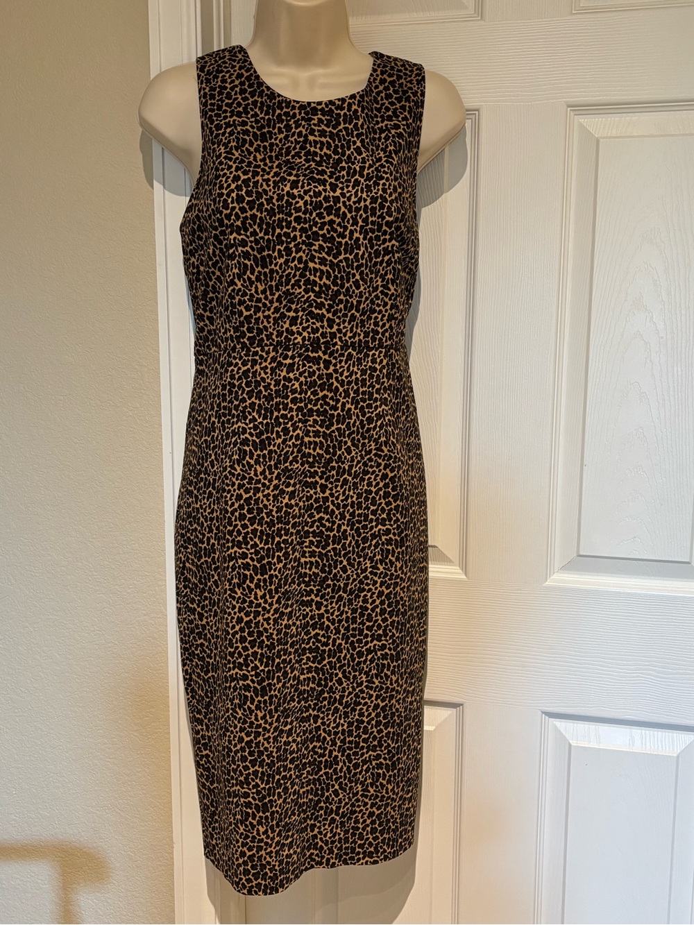 J Crew NWT Leopard Print Sleeveless Dress
